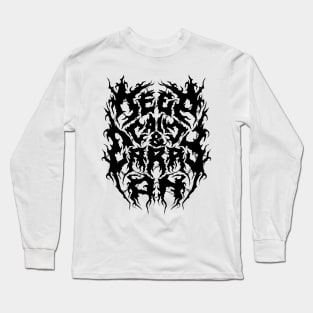 Keep Calm - Grunge Aesthetic - 90s Black Metal Long Sleeve T-Shirt